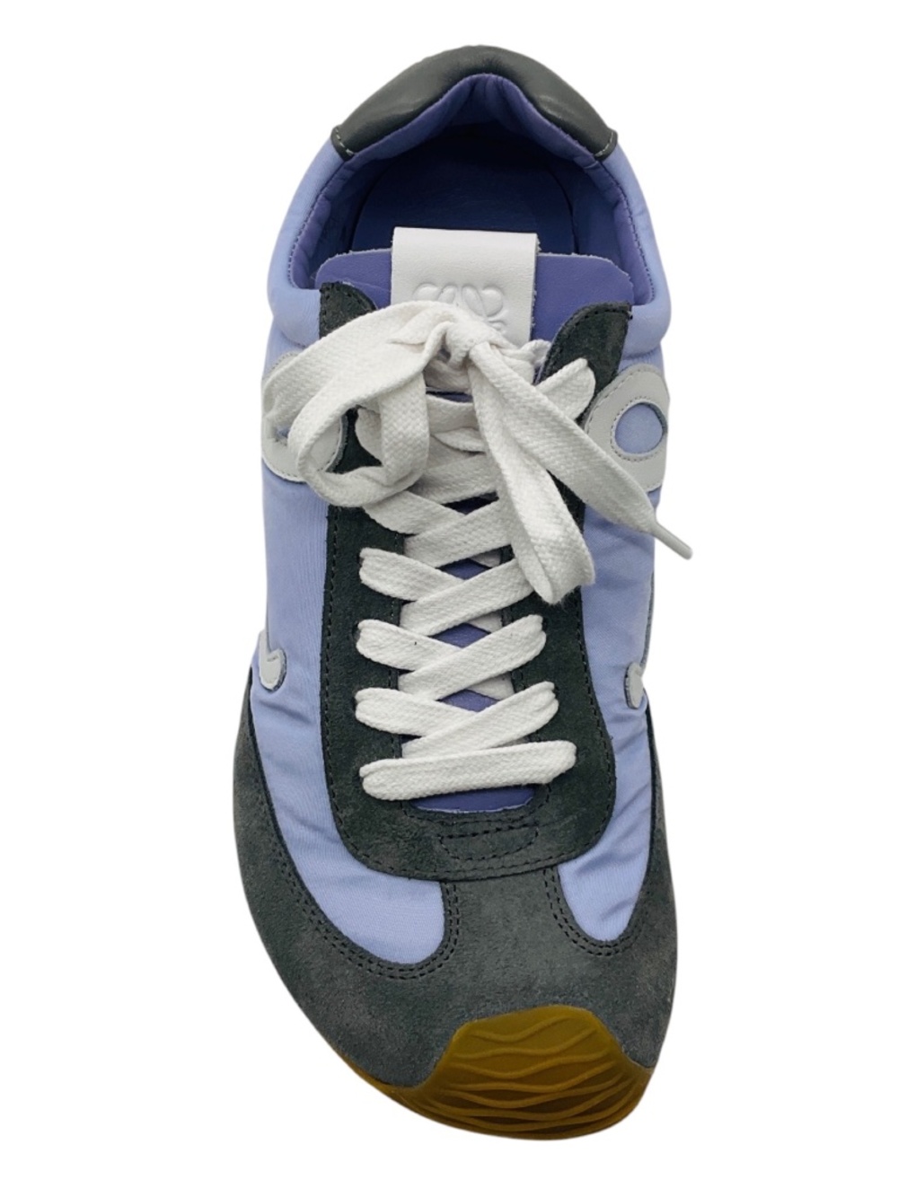 LOEWE LIGHT PURPLE / WHITE / DARK GRAY BALLET RUNNER SUEDE AND NYLON SNEAKERS - Picture 4 of 9